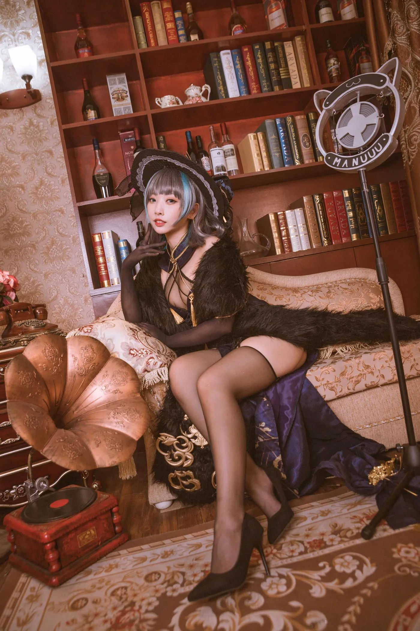 宮本桜 – NO.02 柴郡旗袍 音乐绚烂CaitSith [20P]插图1